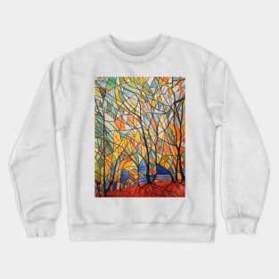 Abstract Autumn watercolour Crewneck Sweatshirt